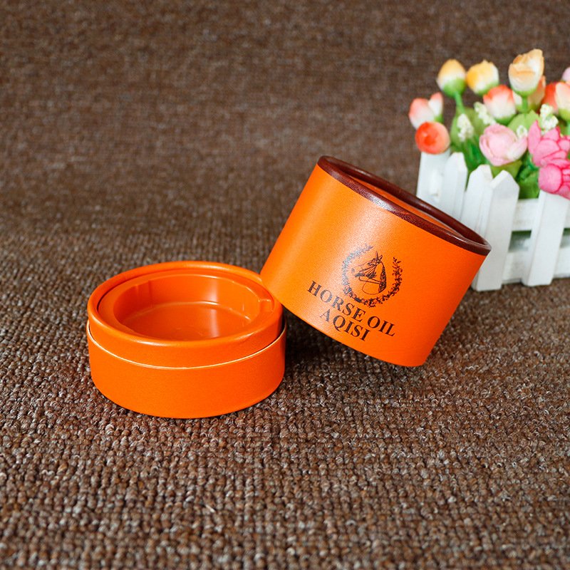 Customized cosmetic paper tube packaging with plastic tray