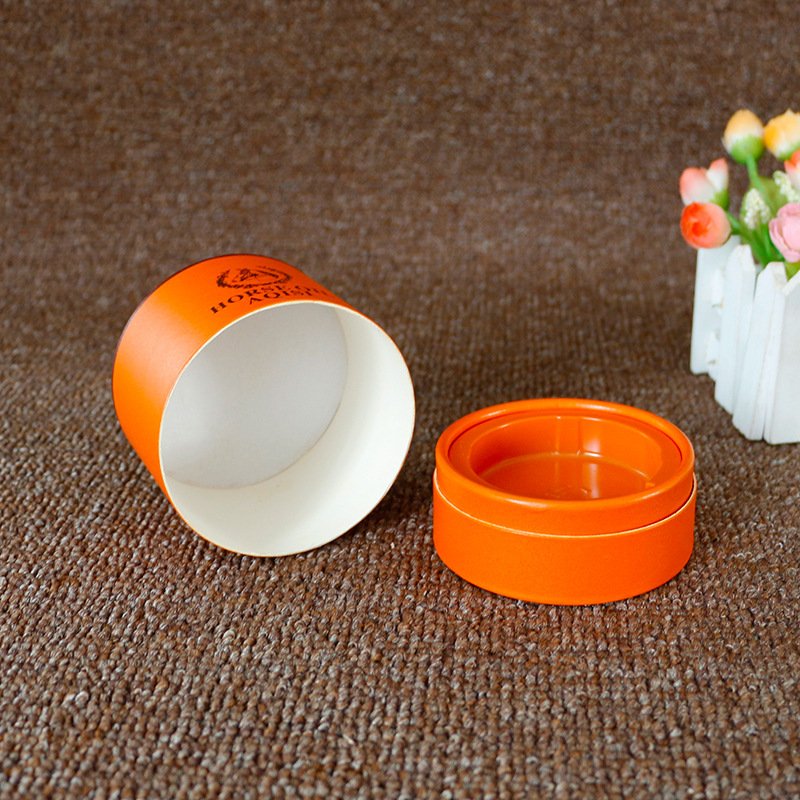 Customized cosmetic paper tube packaging with plastic tray