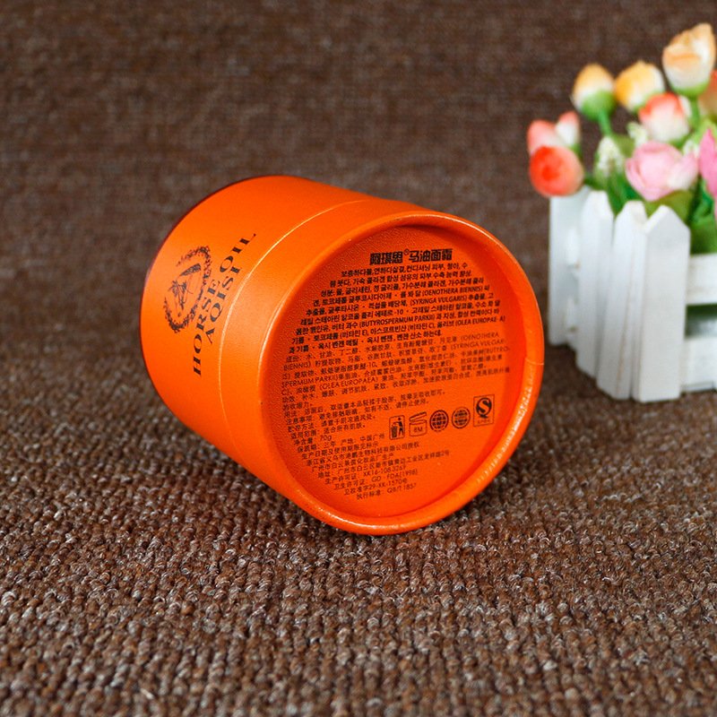 Customized cosmetic paper tube packaging with plastic tray