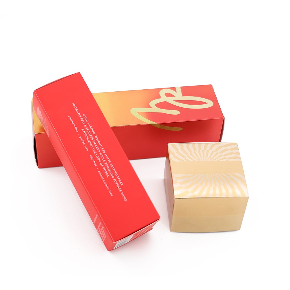 Custom Paper Box Packaging Foldable Coated Paper Packing Serum Packaging Box For Essential Oil Skin Care Products