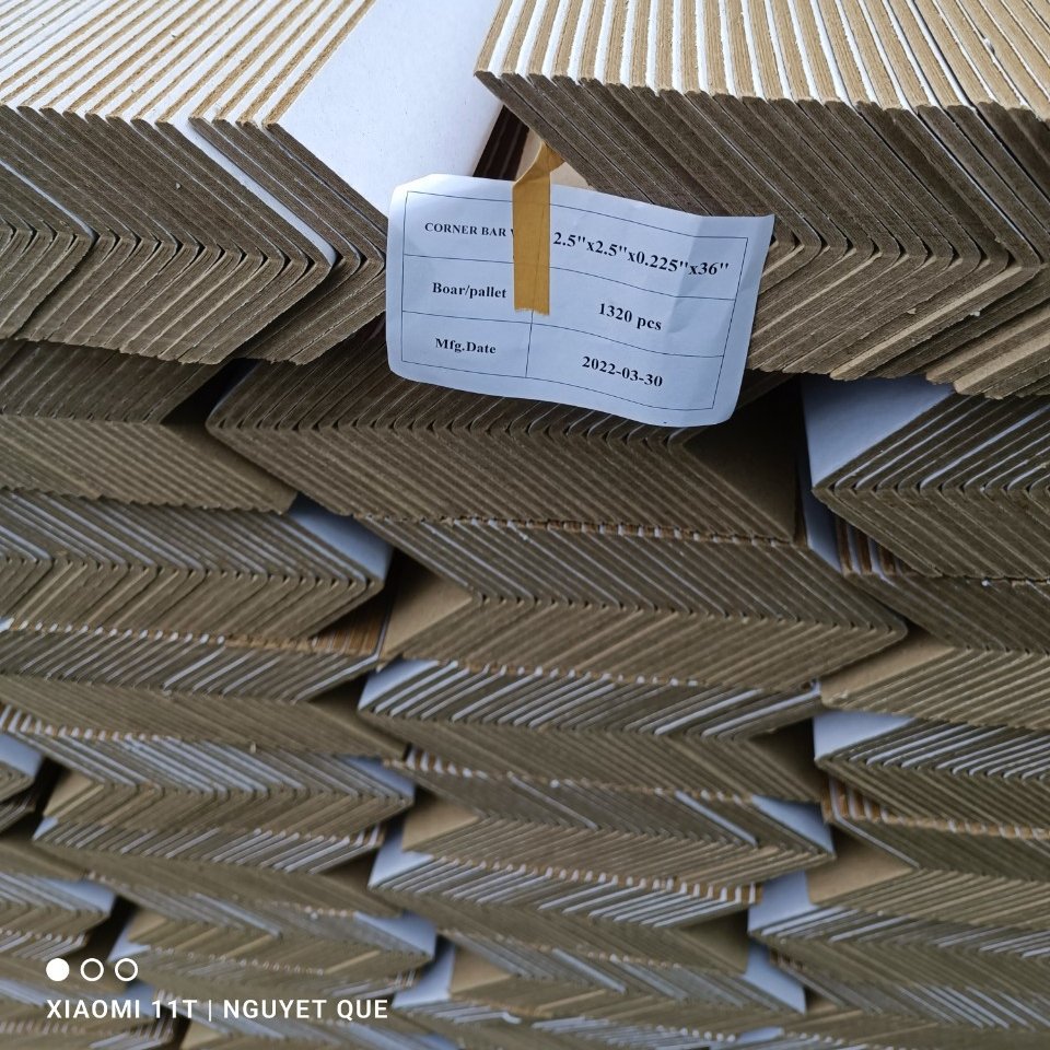 Cheap price Brown Corrugated Cardboard Angles Edge Boards Kraft Paper Pallet Edge Protector Edge board Carton Corner Protector