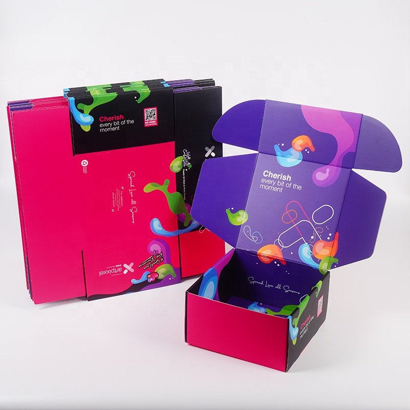 Cosmetic Corrugated Cardboard Paper Product Packaging Custom Logo Shipping Design Mailer Box for Clothes