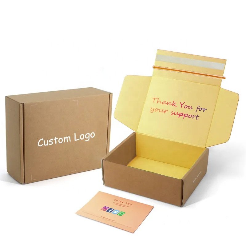 Wholesale Custom Design Printed Logo Corrugated Cardboard Postal Carton Paper Mailer Shipping Boxes Packaging