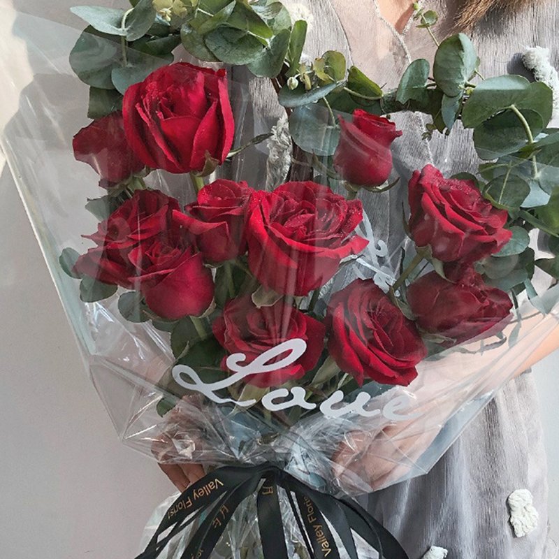 Omet Transparent Gift Personalized Tissue Paper Waterproof Floral Wrapping Paper Wrap Bouquet Warping Paper Flower Kertas Kado