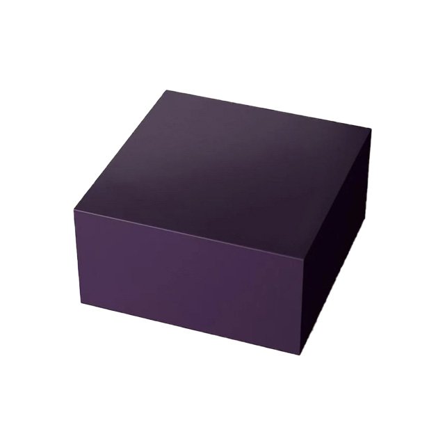 Elegant luxury mini purple gift box with replaceable ribbon and magnetic closure for luxury packaging foldable sturdy storage bo
