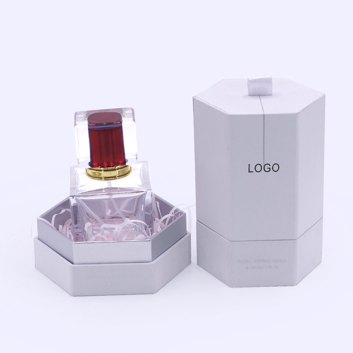 Custom logo luxury white creative present watch lid package Rigid cardboard Paper Packaging gift set Perfume box