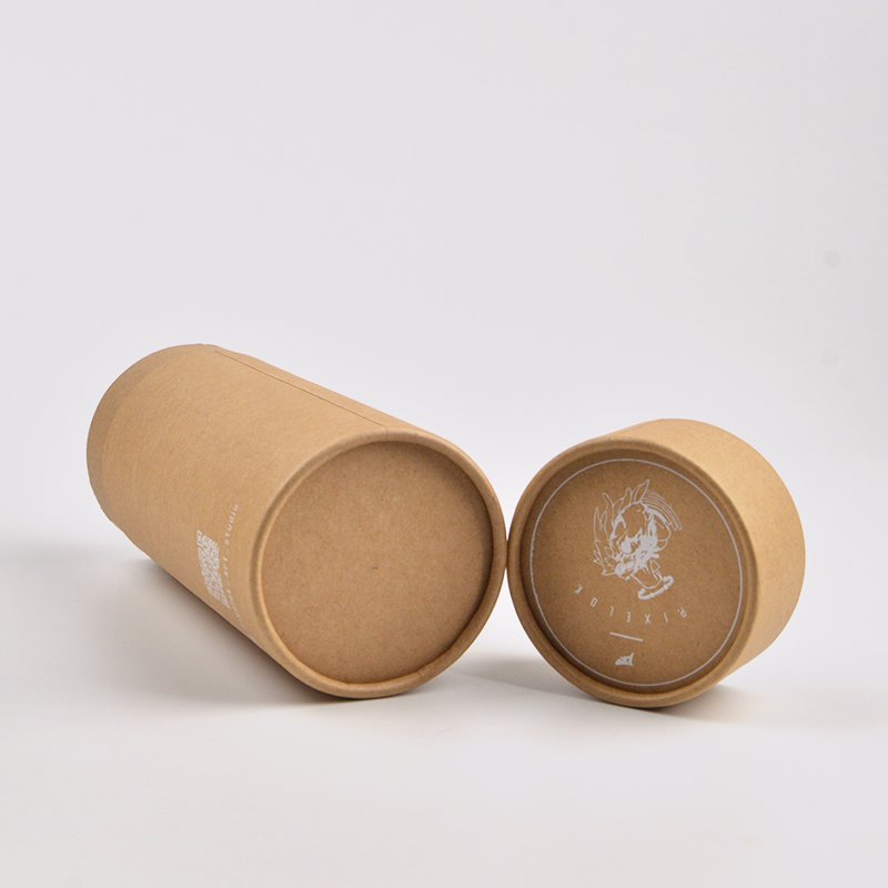 Recyclable Empty cylinder pack tube cosmetic packaging paper tube for shampoo
