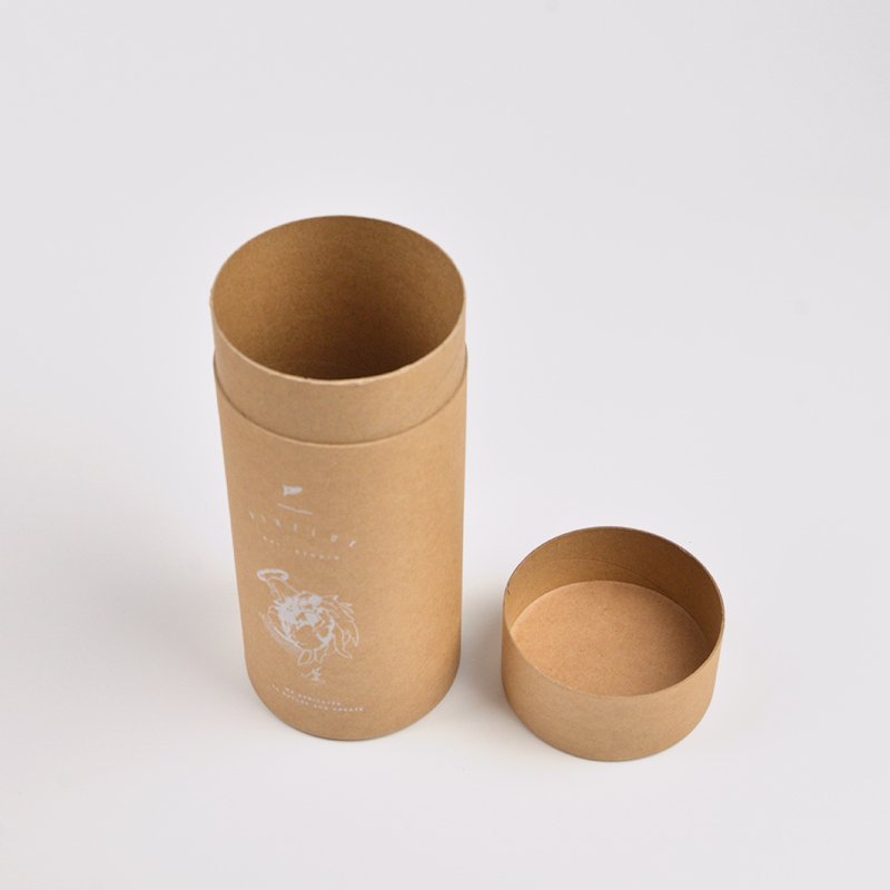 Recyclable Empty cylinder pack tube cosmetic packaging paper tube for shampoo