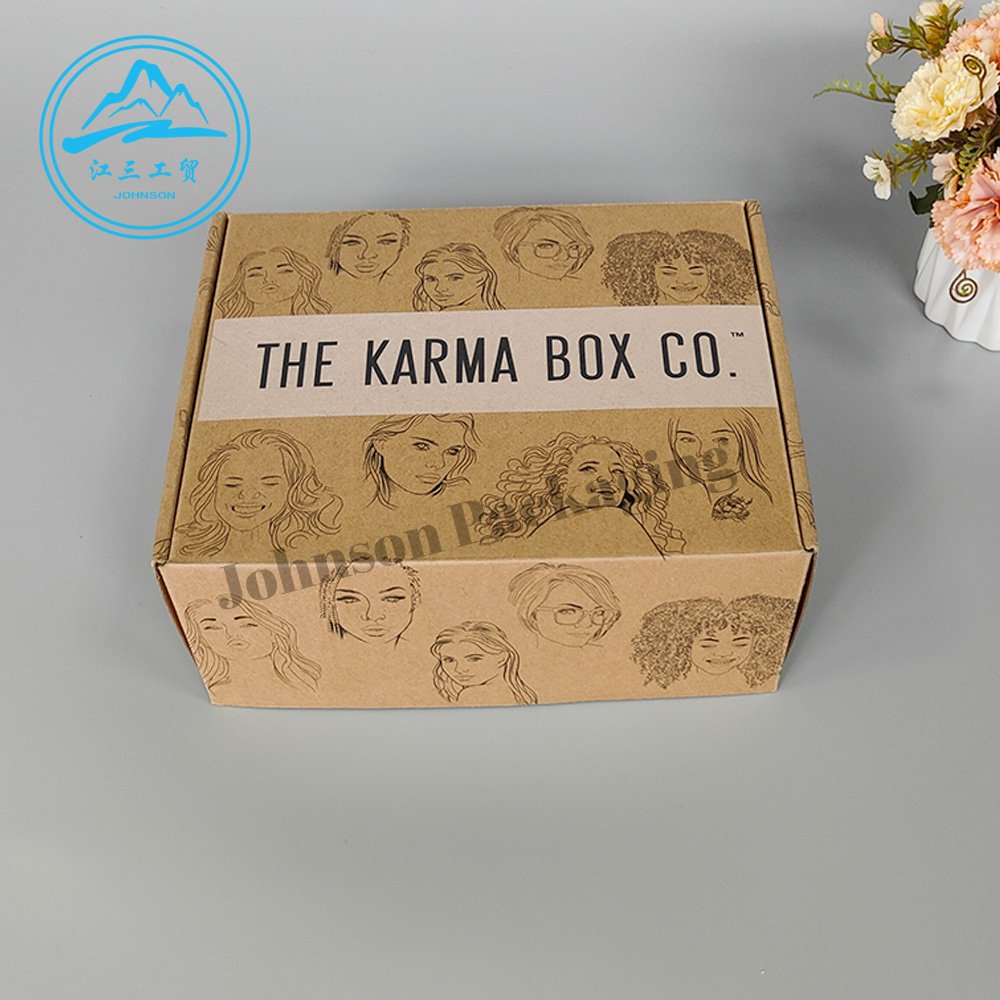 Hot-Sale Customized Recycled Kraft Paper Packaging Folding Mailer Corrugated Board Shipping Box with Logo Print