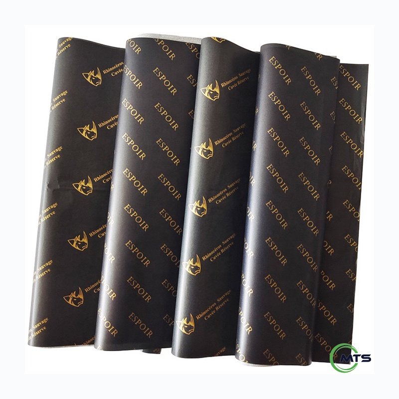 Moatain Custom Gold Brand Logo Printing Gift Wrapping Tissue Paper for Packing