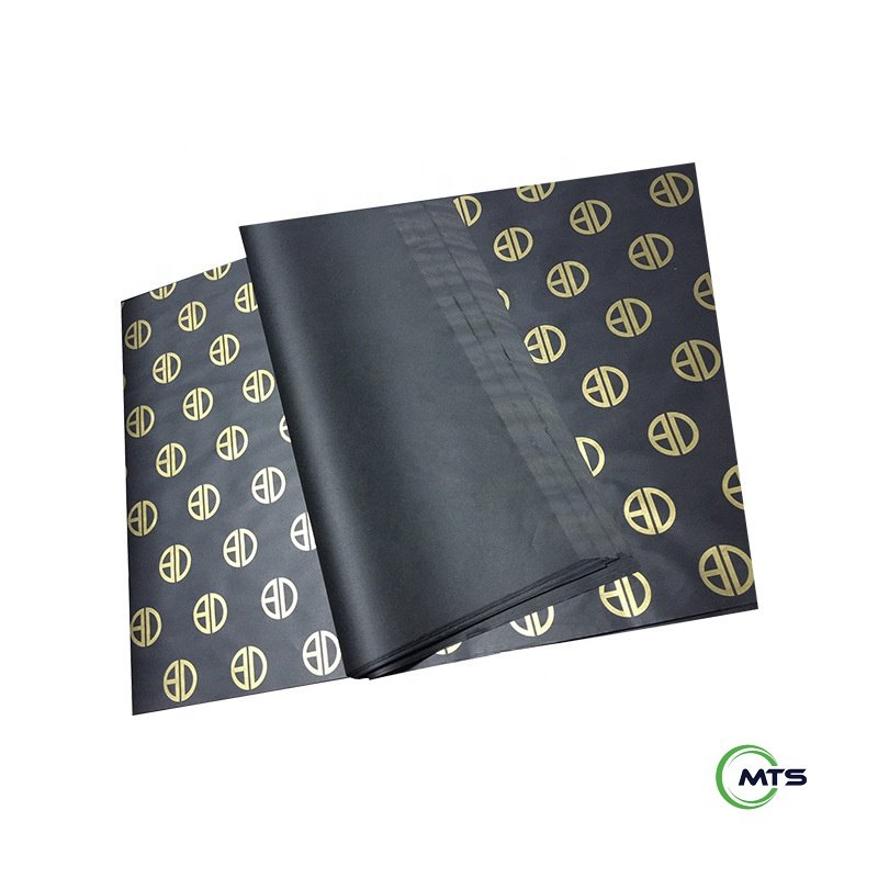 Moatain Custom Gold Brand Logo Printing Gift Wrapping Tissue Paper for Packing