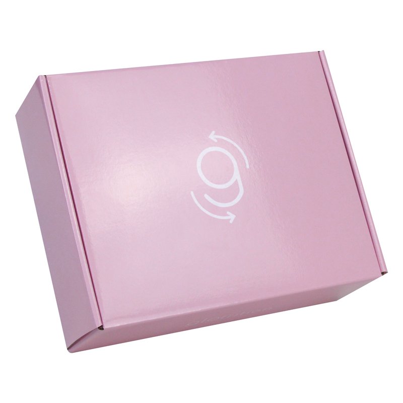 Packaging Pink Corrugated Paper Shipping Boxes Custom Printed Packaging Mailer Box With Logo
