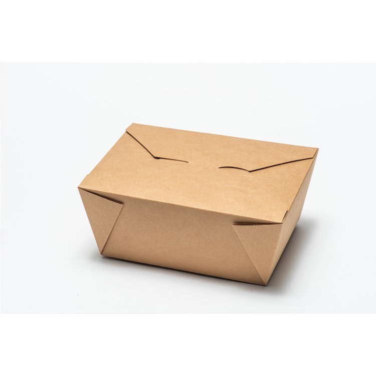 Brown Kraft Fast Food Packaging Container To Go Containers Food Disposable Takeaway Paper Food Box