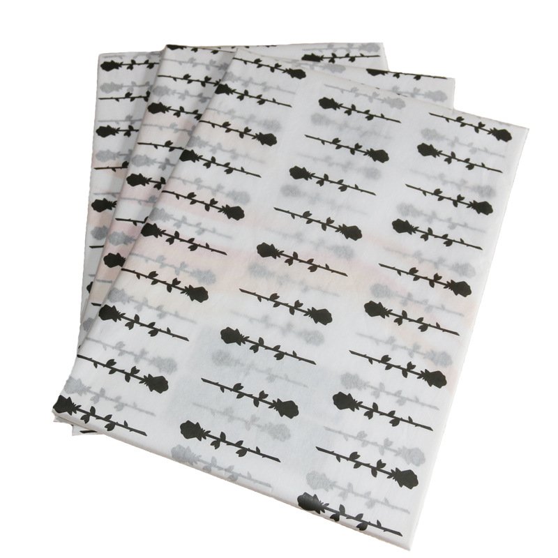High Quality custom printed brand logo tissue wrapping paper for products packaging clothes