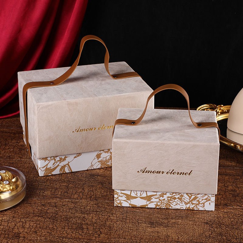 Custom Printing Wedding Gift Box for Sweets Candy Packaging Paper Gift Boxes With Ribbon Custom Boxes with Logo Packaging