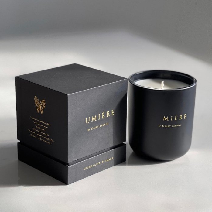 Personalized custom candle jar packaging gift box empty rigid paper scented luxury candle box packaging with insert