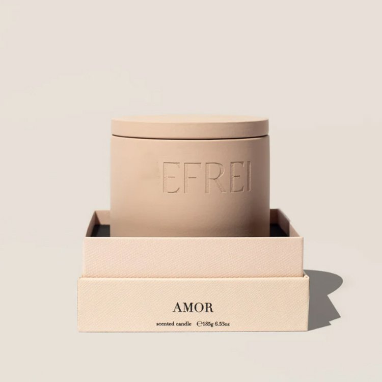 Personalized custom candle jar packaging gift box empty rigid paper scented luxury candle box packaging with insert