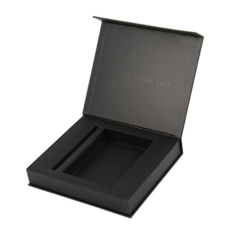 usb photo presentation packaging magnetic closure clamshell gift paper box