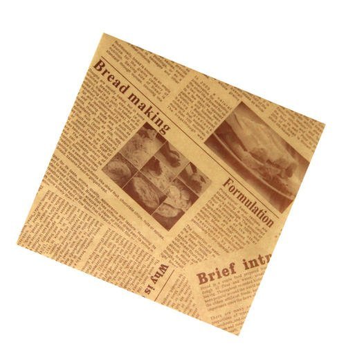 Disposable Toast Bread Breakfast Paper and Grease Proof Sandwich Paper.