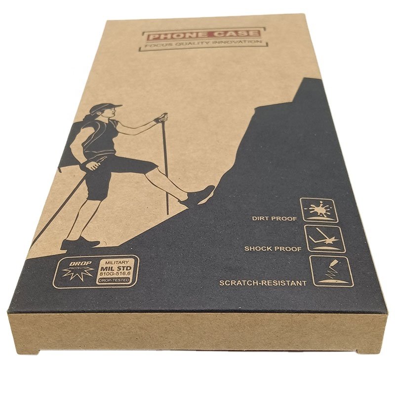 Cheap oem friendly recycled pack eco kraft box foldable custom logo brown muffin kraft paper packing box with window