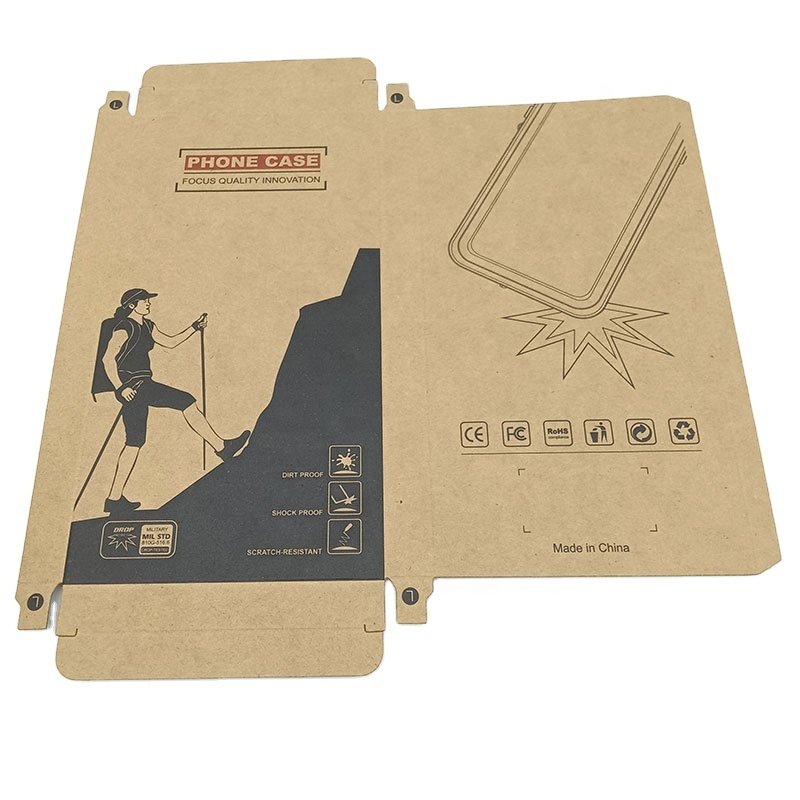 Cheap oem friendly recycled pack eco kraft box foldable custom logo brown muffin kraft paper packing box with window