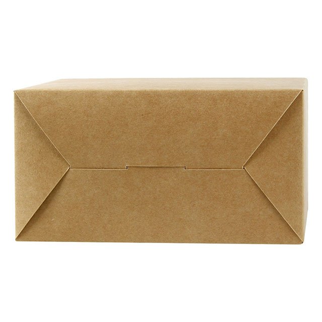 Brown Kraft Paper Gable Gift Boxes food grade Goodies Wedding Favor boxes with handle large