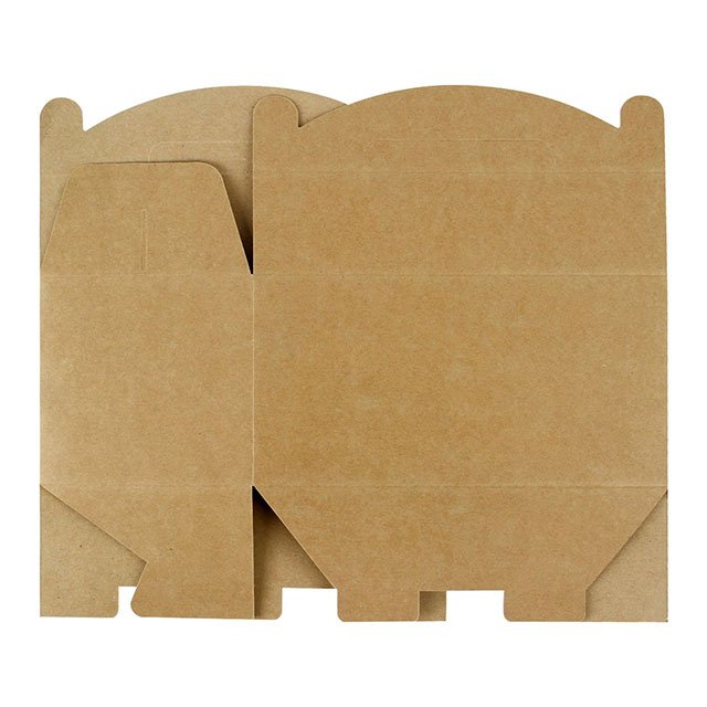Brown Kraft Paper Gable Gift Boxes food grade Goodies Wedding Favor boxes with handle large