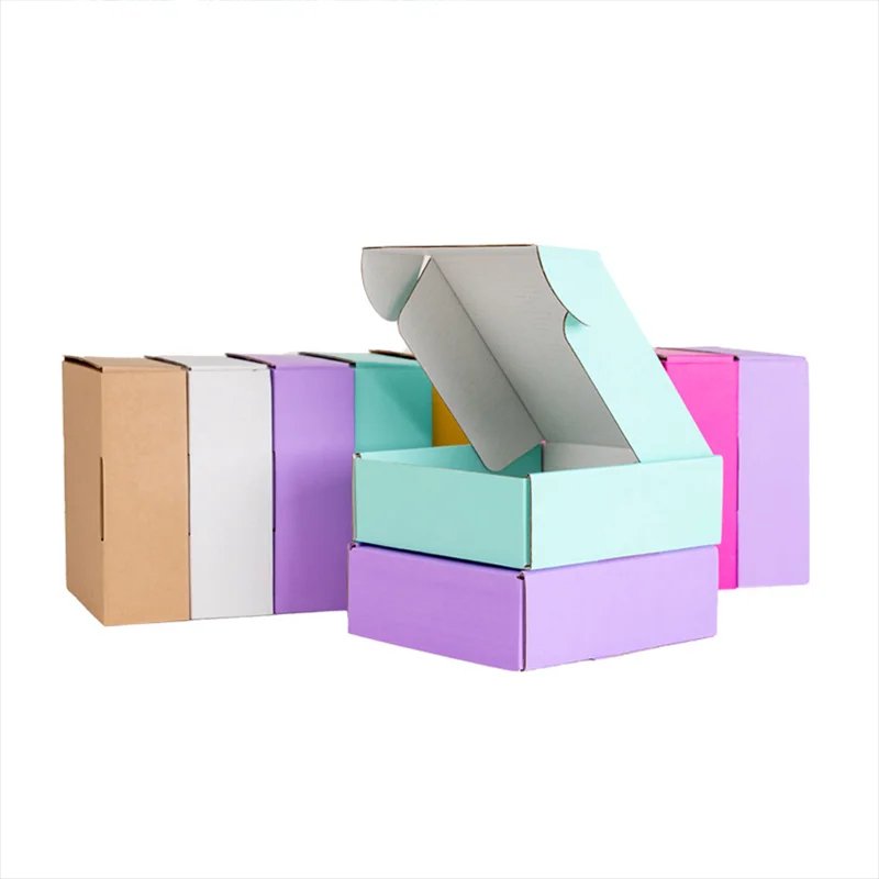 Recyclable Custom Corrugated Cardboard Paper Packaging Self-Sealing Mailer Shipping Paper Boxes