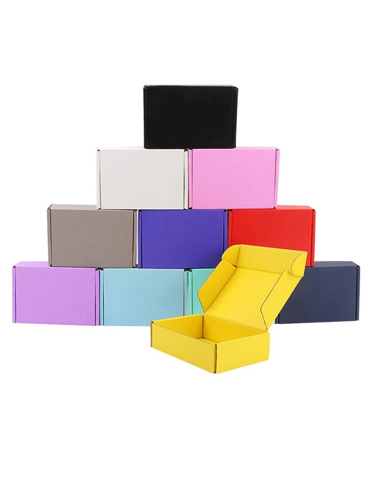 Recyclable Custom Corrugated Cardboard Paper Packaging Self-Sealing Mailer Shipping Paper Boxes