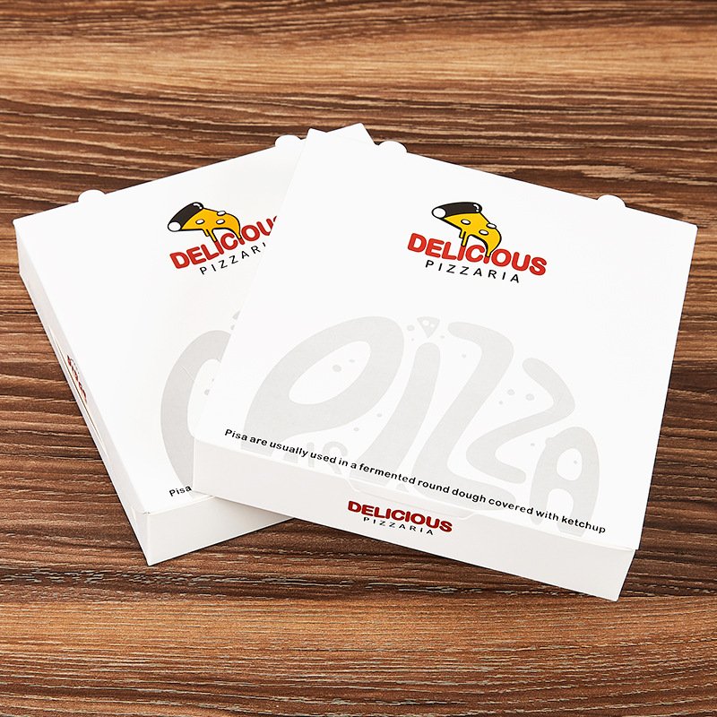 Customized thickness corrugated paper takeaway packaging pizza box