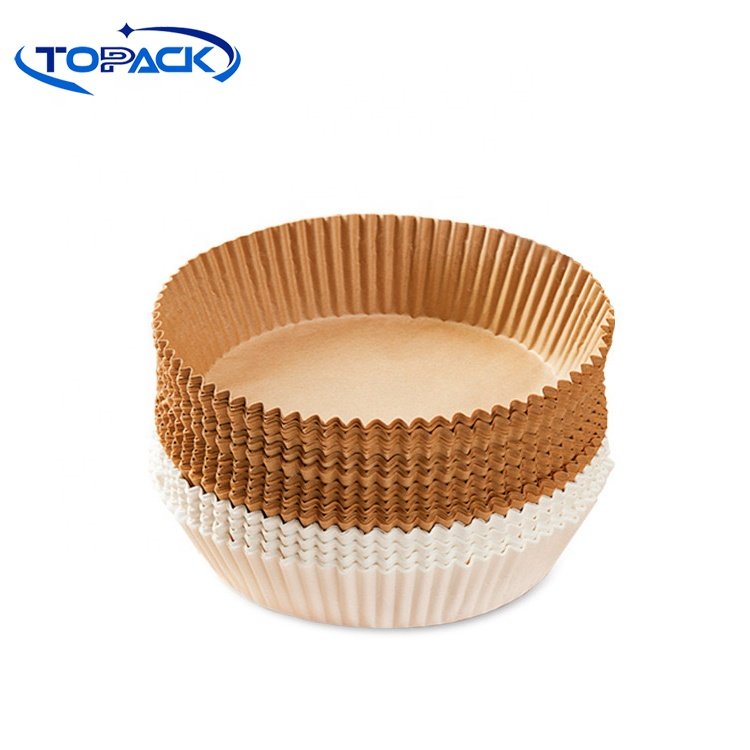 Disposable Parchment Air Fryer Paper Liner Round Oilproof Water-Proof Air Fryer Baking Paper For Microwave