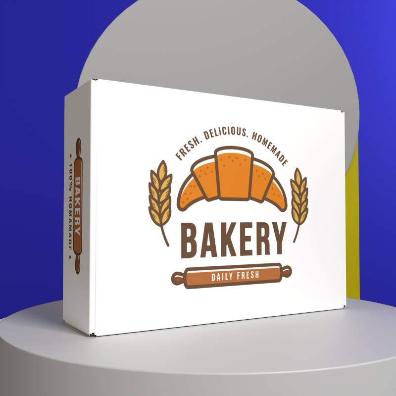 Exquisite Soy Ink Printing Bread Cookie Desserts Baking Donuts Packaging Paper Boxes Wholesale