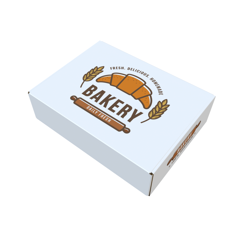 Exquisite Soy Ink Printing Bread Cookie Desserts Baking Donuts Packaging Paper Boxes Wholesale