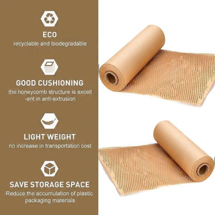 2024 New Design Pull Out Honeycomb Paper Filler Buffer Packaging Roll Dispenser For Clothing Jewelry Packaging