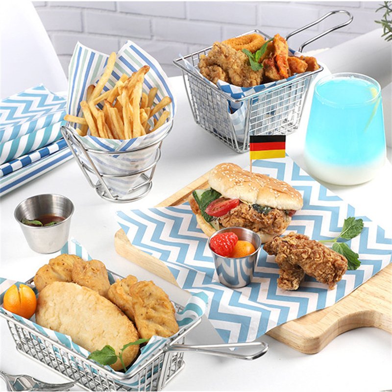 Custom Oil Proof Deli Sandwich Greaseproof Paper Food Grade Wax Paper Color Wrapping Paper For Food