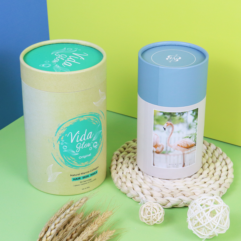 custom biodegradable paper box salad food containers gift cardboard box afternoon tea coffee packaging paper tube