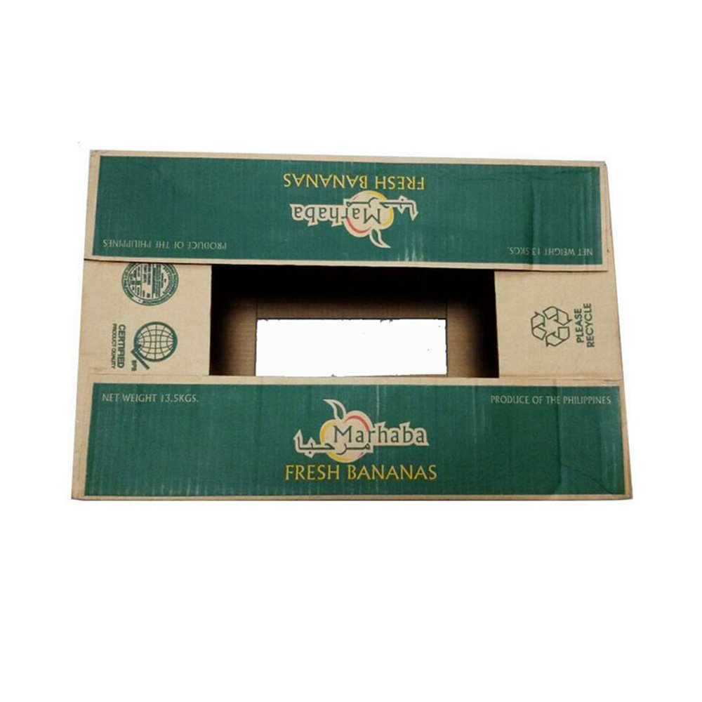 Factory Price Custom Printing Banana Cardboard Boxes Fruit Cardboard Packaging Boxes Banana Carton