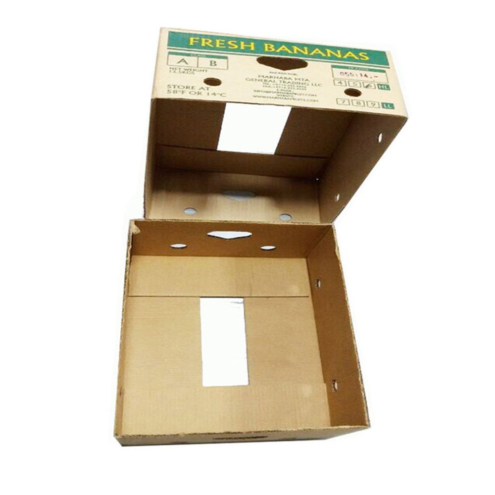 Factory Price Custom Printing Banana Cardboard Boxes Fruit Cardboard Packaging Boxes Banana Carton