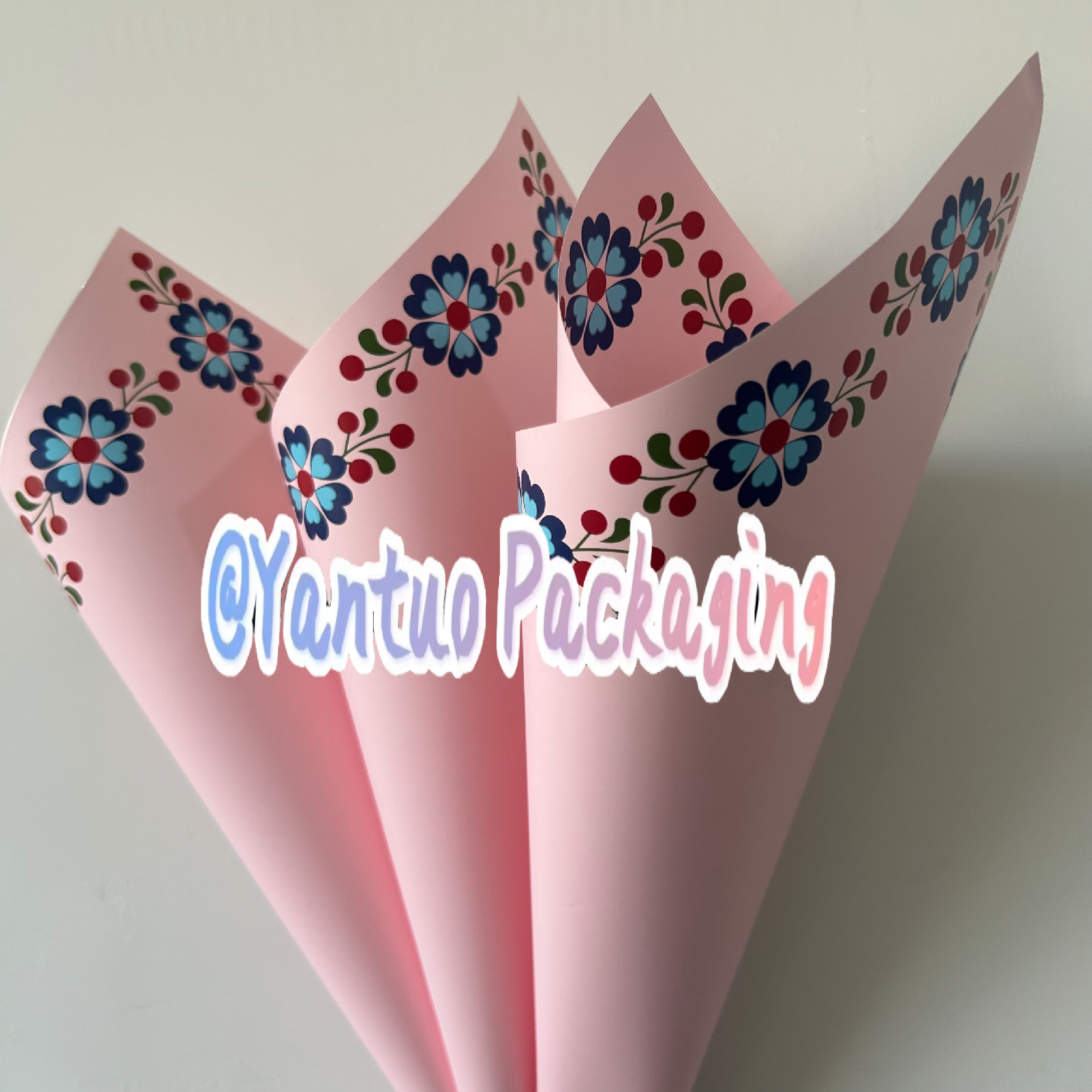 Factory new fashion sweet small flowers lucky garden flower wrapping paper florist supplies floral packing materials