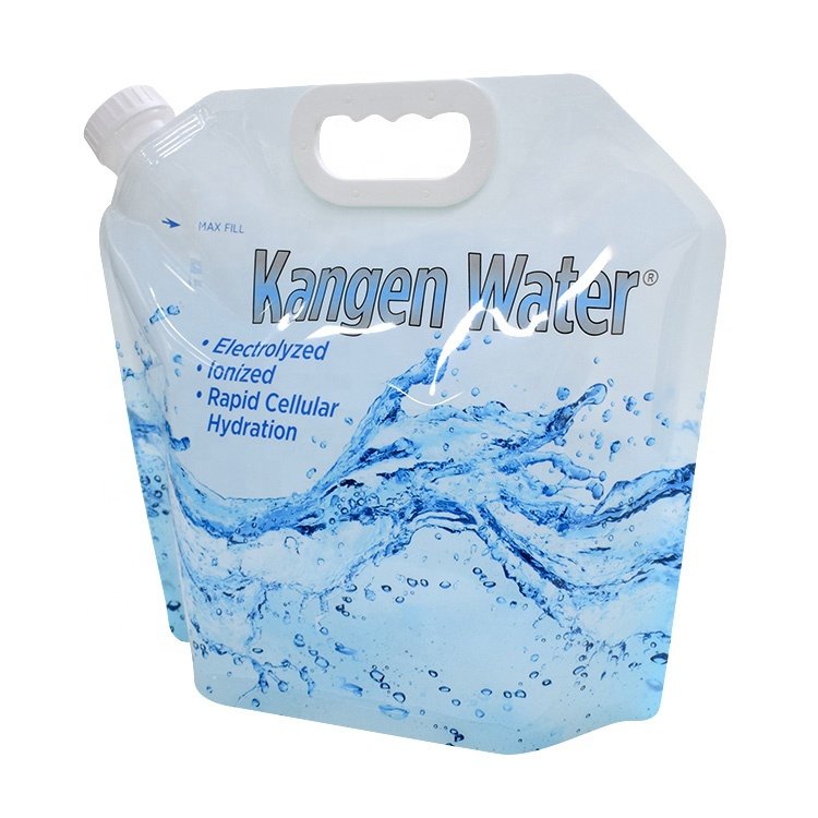 Hot Sale Plastic 5 Liter Foldable Alkaline Kangen Water Bag For Drink