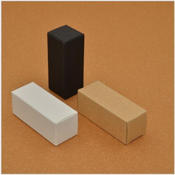 Custom Natural Small Brown Kraft Paper Packaging Box for Gift Cosmetics