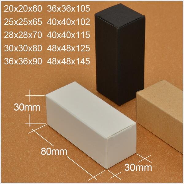 Custom Natural Small Brown Kraft Paper Packaging Box for Gift Cosmetics