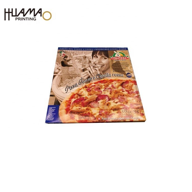 Customised Sticker Printing Carton Box Bolsas De Papel Clothes Packaging Boxes Custom Logo Printing Biodegradable Caja De Pizza