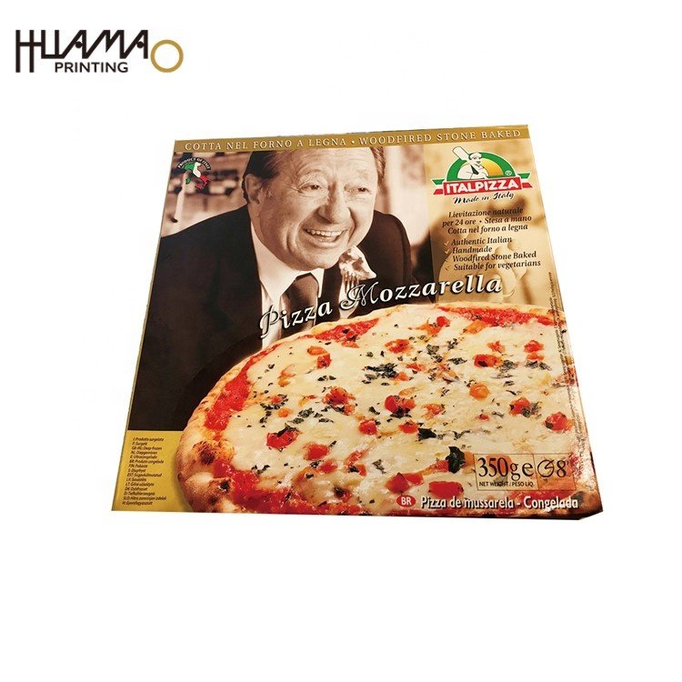 Customised Sticker Printing Carton Box Bolsas De Papel Clothes Packaging Boxes Custom Logo Printing Biodegradable Caja De Pizza