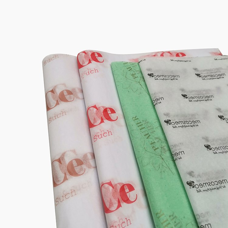 Custom white logo colorful wrapping gift silk cotton tissue paper for clothes packaging
