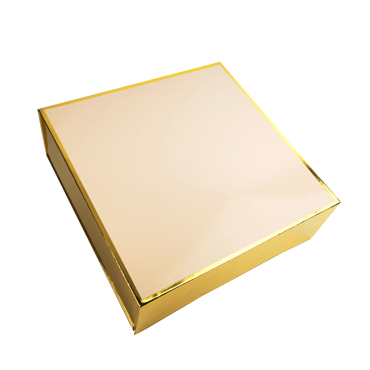 High Quality Gold Card Box Luxury Gift Set Packaging Paper Magnetic Box Wholesale Folding Cardboard Box with Custom Logo