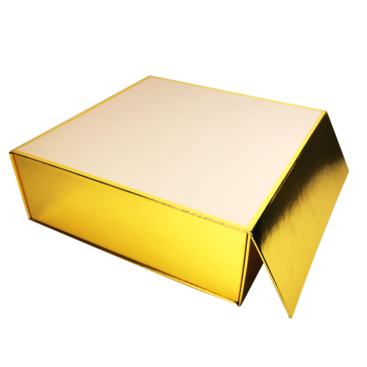High Quality Gold Card Box Luxury Gift Set Packaging Paper Magnetic Box Wholesale Folding Cardboard Box with Custom Logo