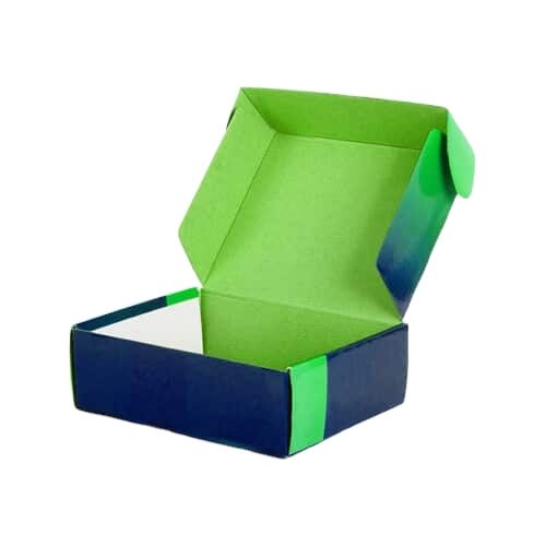 Custom colorful 2 sides corrugated packaging shipping paper boxes for beauty skincare serum