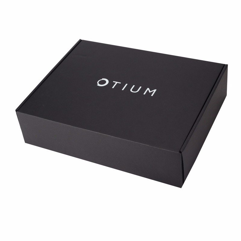 Custom Logo Fashion Matte Gift Box Black Mailer Boxes Cardboard Shipping Box