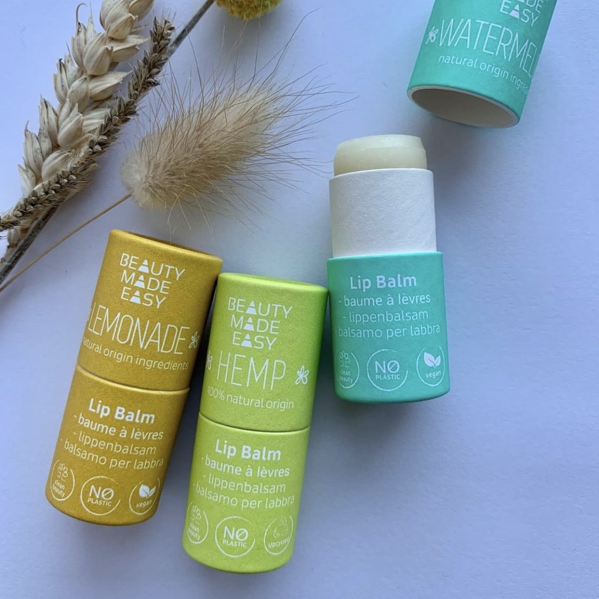 Biodegradable White Kraft Cardboard Deodorant Push Up Paper Tube Packaging For Lip Balm Container